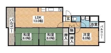 エクセル篠栗 3階 3LDK 賃貸物件詳細