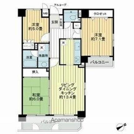 福岡県福岡市中央区小笹4丁目 西鉄平尾駅 3LDK マンション 賃貸物件詳細