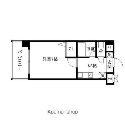 福岡県福岡市中央区白金2丁目 西鉄平尾駅 1K マンション 賃貸物件詳細