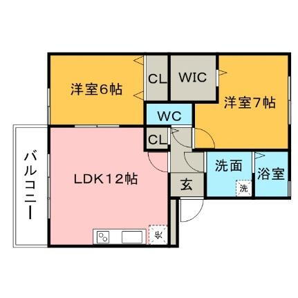 ボヌール 1階 2LDK 賃貸物件詳細