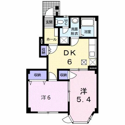 プロスペールマエタＡ 1階 2DK 賃貸物件詳細