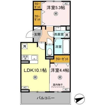 熊本県熊本市中央区黒髪2丁目 黒髪町駅 2LDK アパート 賃貸物件詳細