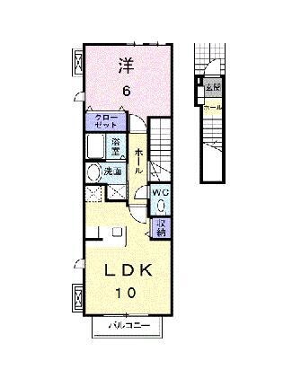 熊本県八代市古閑上町 新八代駅 1LDK アパート 賃貸物件詳細