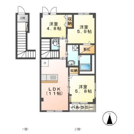 宮崎県宮崎市大字本郷北方 南宮崎駅 3LDK アパート 賃貸物件詳細