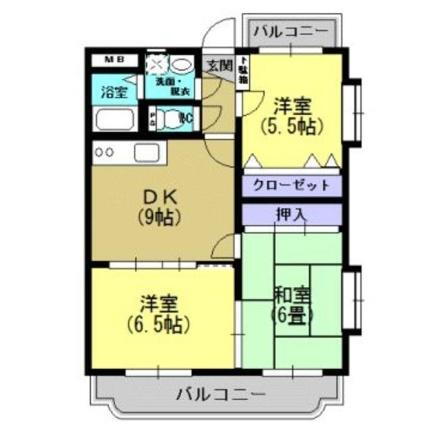 鹿児島県鹿児島市和田1丁目 慈眼寺駅 3DK マンション 賃貸物件詳細