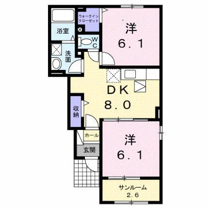 鹿児島県鹿児島市吉野町 鹿児島駅 2DK アパート 賃貸物件詳細