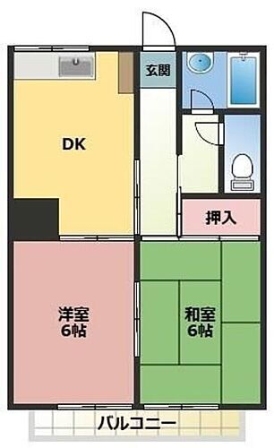 神奈川県愛甲郡愛川町中津 本厚木駅 2DK アパート 賃貸物件詳細