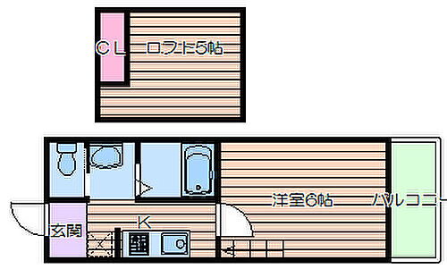 大阪府吹田市千里山西5丁目 千里山駅 1K アパート 賃貸物件詳細
