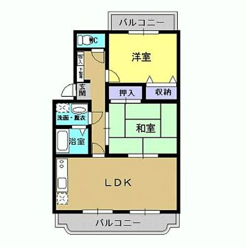 ファームガーデンＤ棟 3階 2LDK 賃貸物件詳細