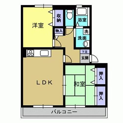 メゾンキャッスルＩ 2階 2LDK 賃貸物件詳細
