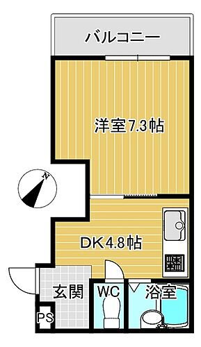 福岡県福岡市早良区城西1丁目1-19 西新駅 1DK マンション 賃貸物件詳細