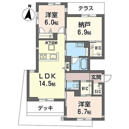 アルテアロゼア 1階 2SLDK 賃貸物件詳細