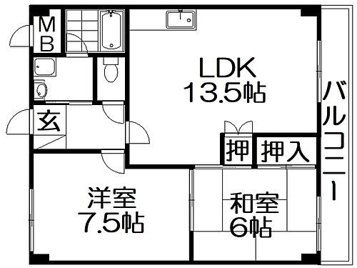 大阪府寝屋川市香里南之町 香里園駅 2LDK マンション 賃貸物件詳細