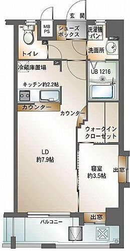 エンクレスト天神ＩＩＩ 11階 1LDK 賃貸物件詳細