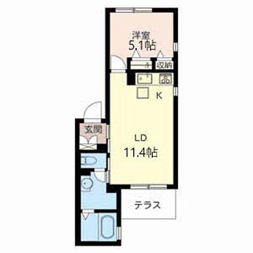 ＢＬＩＳＳ　ＣＯＵＲＴ 1階 1LDK 賃貸物件詳細