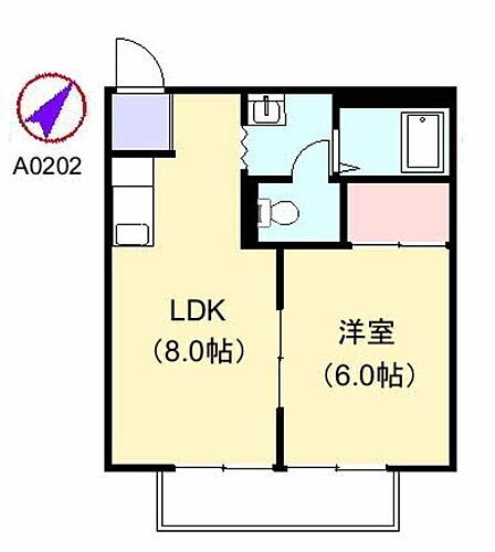 ディアス帯山 2階 1LDK 賃貸物件詳細