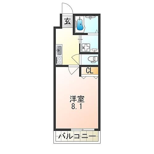 大阪府八尾市末広町4丁目 久宝寺口駅 1K アパート 賃貸物件詳細