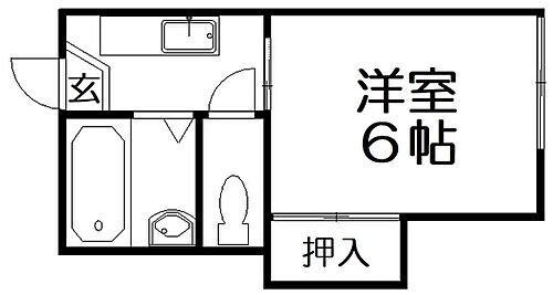 大阪府枚方市町楠葉2丁目 樟葉駅 1K アパート 賃貸物件詳細