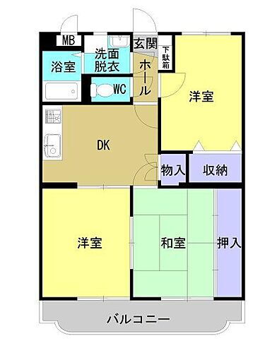 岡山県総社市総社3丁目 東総社駅 3DK マンション 賃貸物件詳細