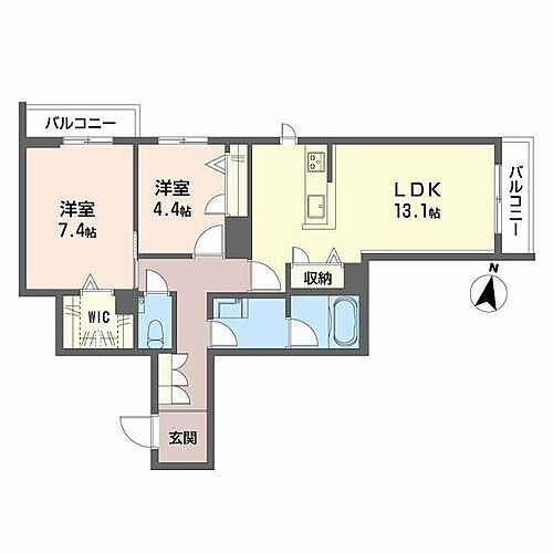 Ｅｓｐｏｉｒ宝塚・川面 2階 2LDK 賃貸物件詳細