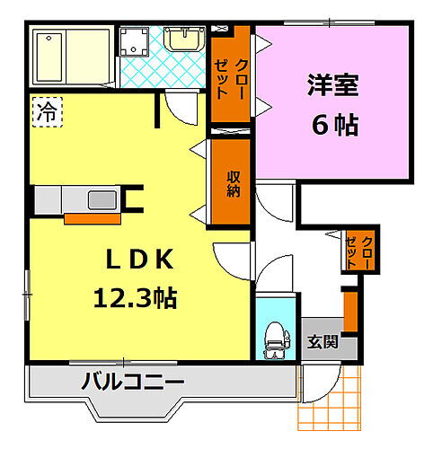 茨城県結城市大字結城 小山駅 1LDK アパート 賃貸物件詳細