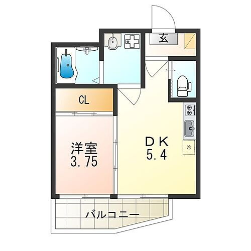 大阪府大阪市西淀川区姫島4丁目 姫島駅 1DK アパート 賃貸物件詳細
