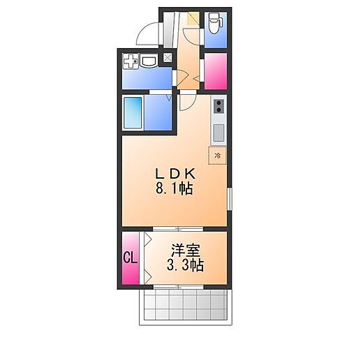 仮称）ジーメゾン高石羽衣 2階 1LDK 賃貸物件詳細