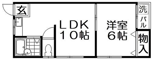木田コーポ 1階 1LDK 賃貸物件詳細