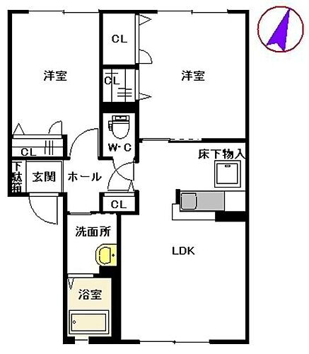福岡県糟屋郡須惠町大字須惠1007-1 須恵中央駅 2LDK アパート 賃貸物件詳細