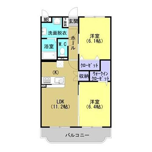 Ｗｏｏｄｙ桜 3階 2LDK 賃貸物件詳細