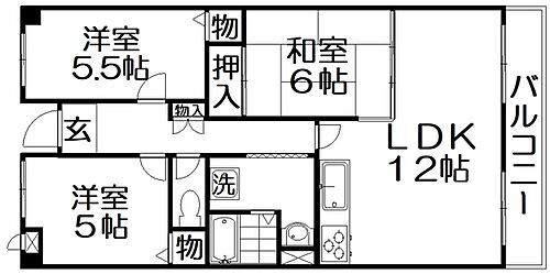 大阪府交野市私部1丁目 交野市駅 3LDK マンション 賃貸物件詳細