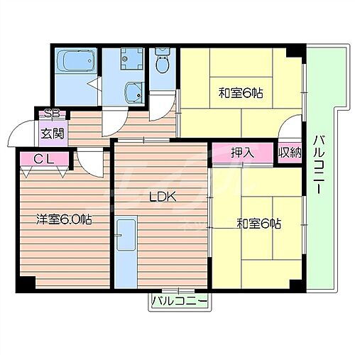 大阪府吹田市五月が丘南 南千里駅 3LDK マンション 賃貸物件詳細