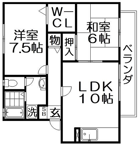 大阪府枚方市津田駅前2丁目 津田駅 2LDK アパート 賃貸物件詳細