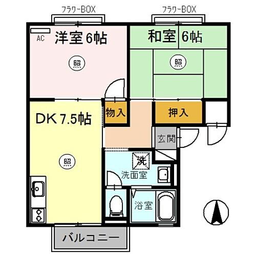 兵庫県尼崎市若王寺2丁目 塚口駅 2DK アパート 賃貸物件詳細