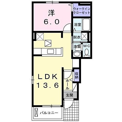 神奈川県大和市下鶴間 つきみ野駅 1LDK アパート 賃貸物件詳細