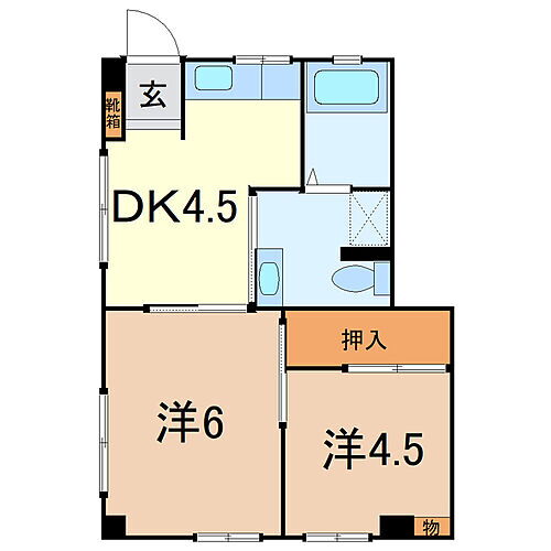 静岡県富士市浅間本町11-3 富士駅 2DK アパート 賃貸物件詳細