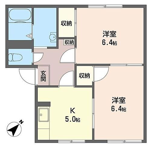 フレグランス平山Ａ 1階 2K 賃貸物件詳細