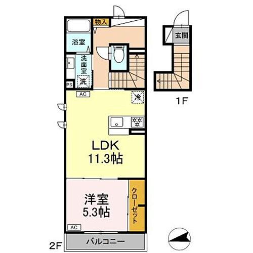 （仮）東野川１丁目ＰＪ　Ａ棟 2階 1LDK 賃貸物件詳細