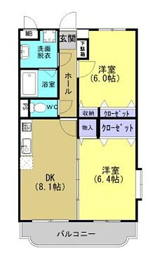 栃木県栃木市大町 新栃木駅 2DK マンション 賃貸物件詳細