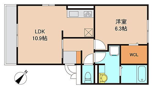 茨城県守谷市本町391-1 守谷駅 1LDK アパート 賃貸物件詳細