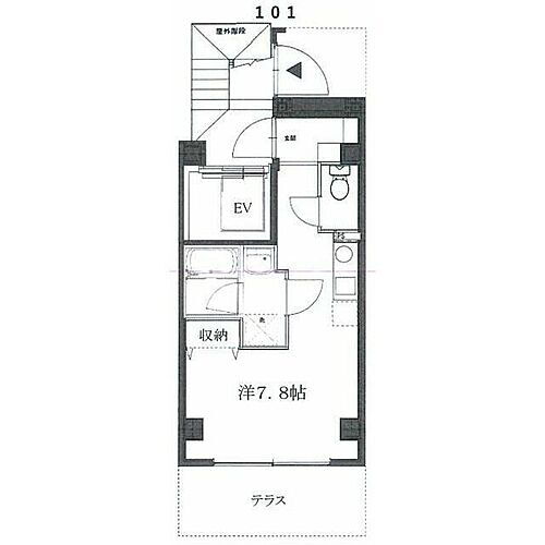 ファブール芝浦 1階 ワンルーム 賃貸物件詳細