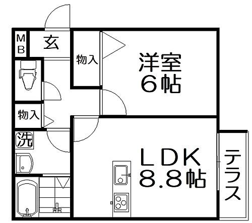 大阪府枚方市楠葉朝日1丁目2-32 樟葉駅 1LDK アパート 賃貸物件詳細