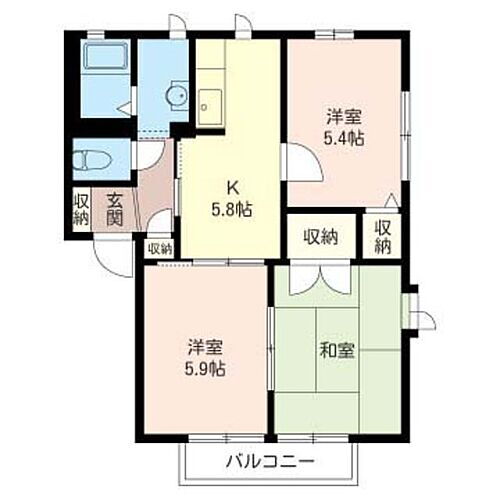 神奈川県厚木市愛甲西2丁目1-12 愛甲石田駅 3K アパート 賃貸物件詳細