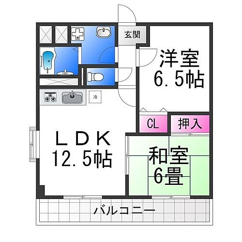 ミレニアム 3階 2LDK 賃貸物件詳細