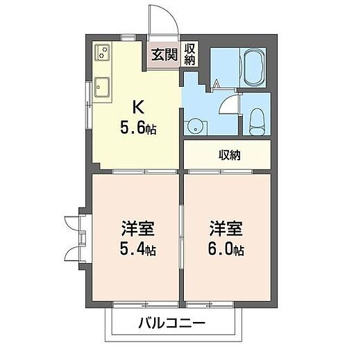 ビュー笹下　Ｉ 2階 2K 賃貸物件詳細
