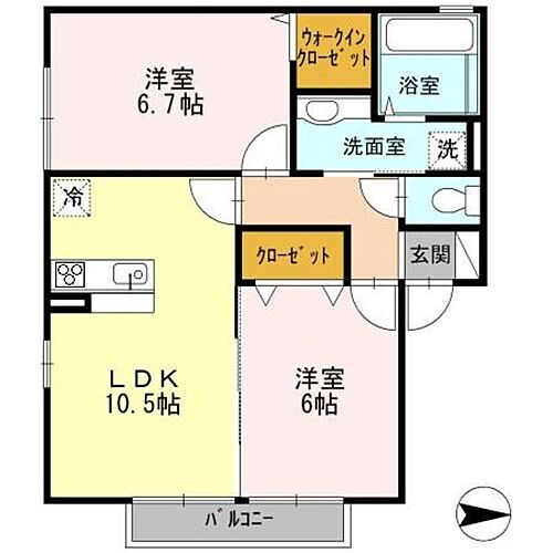 奈良県葛城市北花内 大和新庄駅 2LDK アパート 賃貸物件詳細