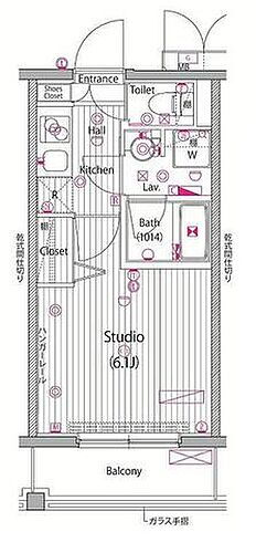 ガーラ・ヴィスタ横濱西口 8階 1K 賃貸物件詳細