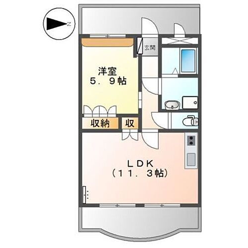 奈良県橿原市縄手町 畝傍駅 1LDK アパート 賃貸物件詳細