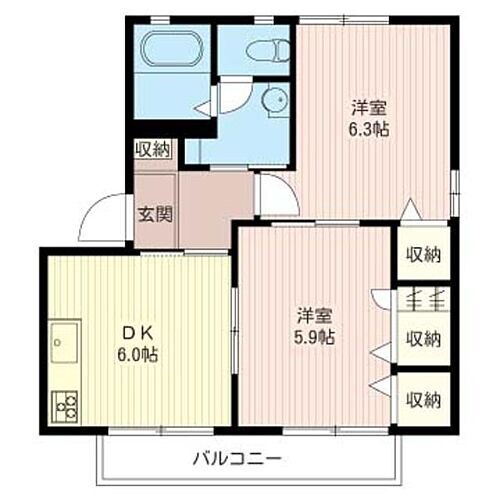 東京都八王子市小比企町1130-4 京王片倉駅 2DK アパート 賃貸物件詳細