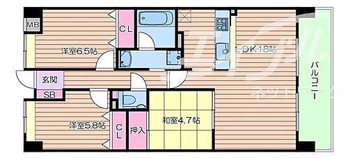 大阪府豊中市上新田1丁目 千里中央駅 3LDK マンション 賃貸物件詳細